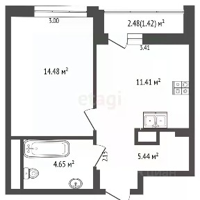 Продается 1-комн. квартира, 36 м²