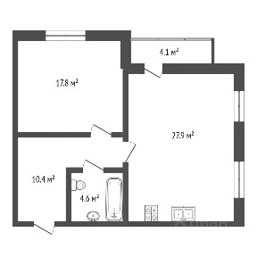 Продается 2-комн. квартира, 58,91 м²