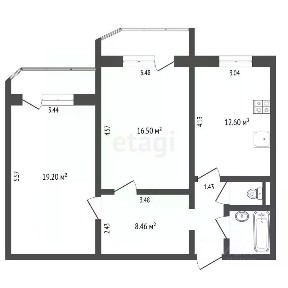 Продается 2-комн. квартира, 64,2 м²