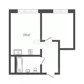Продается 1-комн. квартира, 35,3 м²