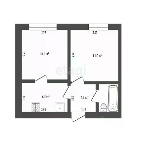 Продается 2-комн. квартира, 34 м²
