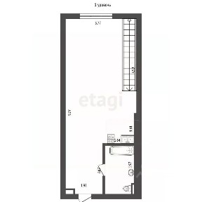 Продаются 1-комн. апартаменты, 56,6 м²