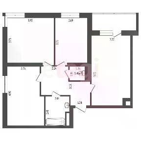 Продается 3-комн. квартира, 72,4 м²