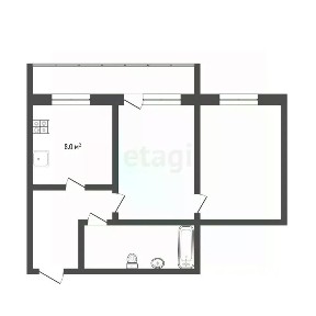 Продается 2-комн. квартира, 48,6 м²