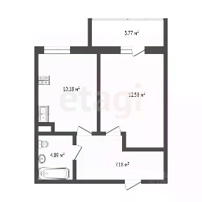 Продается 1-комн. квартира, 34,6 м²