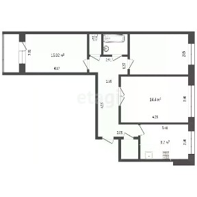 Продается 3-комн. квартира, 68,5 м²