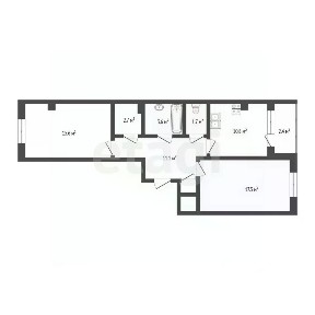 Продается 2-комн. квартира, 63,2 м²