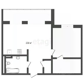 Продается 1-комн. квартира, 56,3 м²