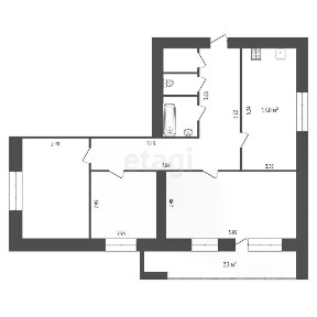 Продается 3-комн. квартира, 73,9 м²
