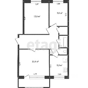 Продается 3-комн. квартира, 66,8 м²