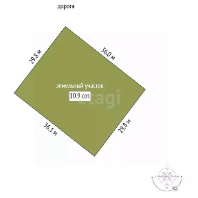 Продается участок, 10,88 сот.