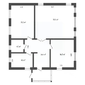 Продается 1-этажный дом, 96,2 м²