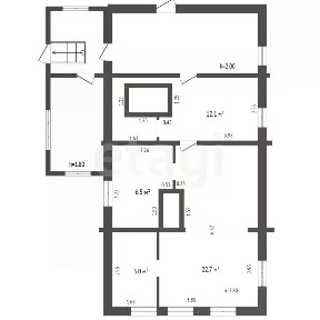 Продается 2-этажный дом, 64 м²
