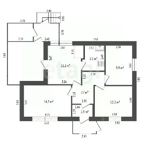 Продается 1-этажный дом, 65,2 м²