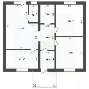 Продается 1-этажный дом, 90,8 м²