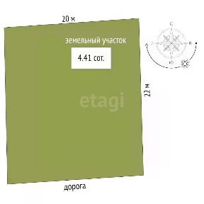 Продается 1-этажный дом, 65 м²