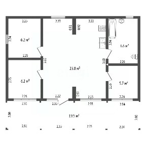 Продается 2-этажный дом, 72,2 м²