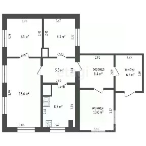 Продается 1-этажный дом, 48,7 м²