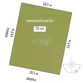 Продается участок, 10 сот.