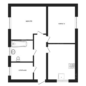 Продается 1-этажный дом, 52 м²