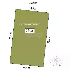 Продается участок, 10 сот.
