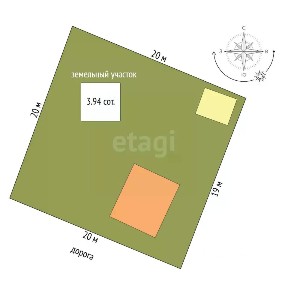 Продается 2-этажный дом, 65,5 м²