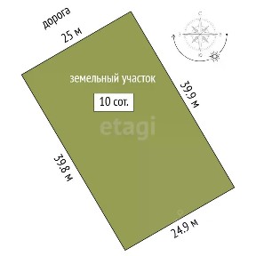Продается участок, 10 сот.