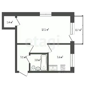 Продается 1-комн. квартира, 30,2 м²