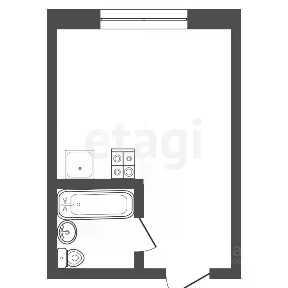 Продается студия, 14 м²