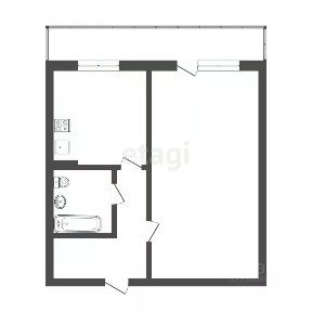 Продается 1-комн. квартира, 39,1 м²