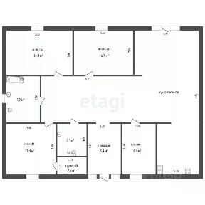 Продается 1-этажный дом, 136 м²