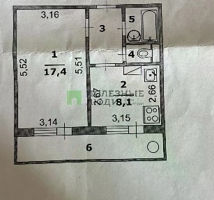 Продается 1-комн. квартира, 33,5 м²