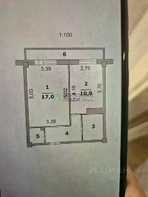 Продается 1-комн. квартира, 39 м²