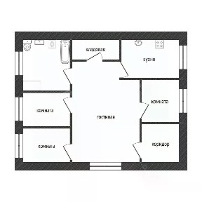 Продается 1-этажный дом, 121,7 м²