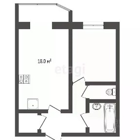 Продается 1-комн. квартира, 43,8 м²