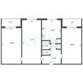 Продается 3-комн. квартира, 61,2 м²