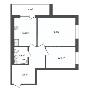 Продается 2-комн. квартира, 60 м²