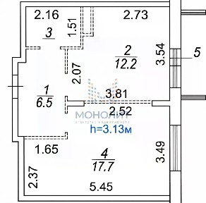 Продается 1-комн. квартира, 39,7 м²