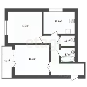Продается 2-комн. квартира, 64,7 м²