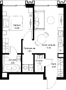 Продается 1-комн. квартира, 38,4 м²