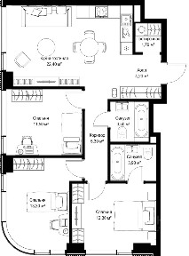 Продается 3-комн. квартира, 78,1 м²
