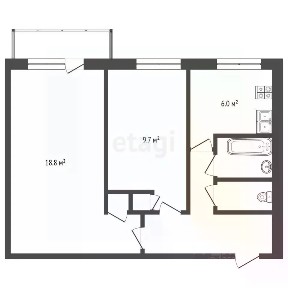 Продается 2-комн. квартира, 44,5 м²