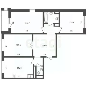 Продается 3-комн. квартира, 78,3 м²