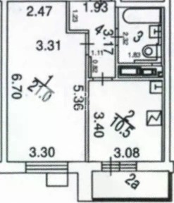 Продается 1-комн. квартира, 40,1 м²