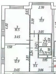Продается 2-комн. квартира, 55,3 м²