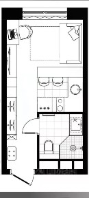 Продаются 1-комн. апартаменты, 17,3 м²