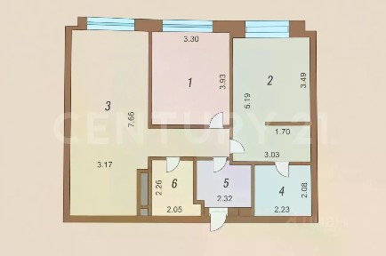 Продается 2-комн. квартира, 68,6 м²