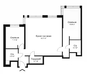 Продаются 2-комн. апартаменты, 85 м²