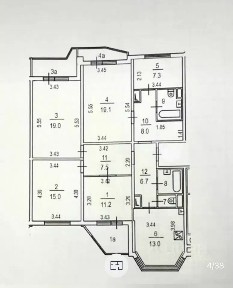 Продается 5-комн. квартира, 120 м²