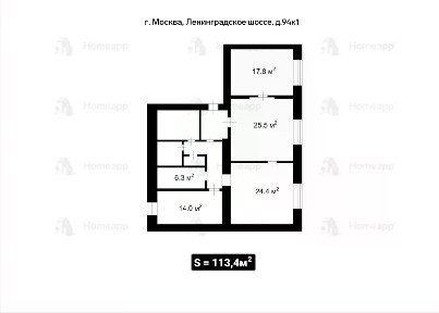 Продается 4-комн. квартира, 113,4 м²